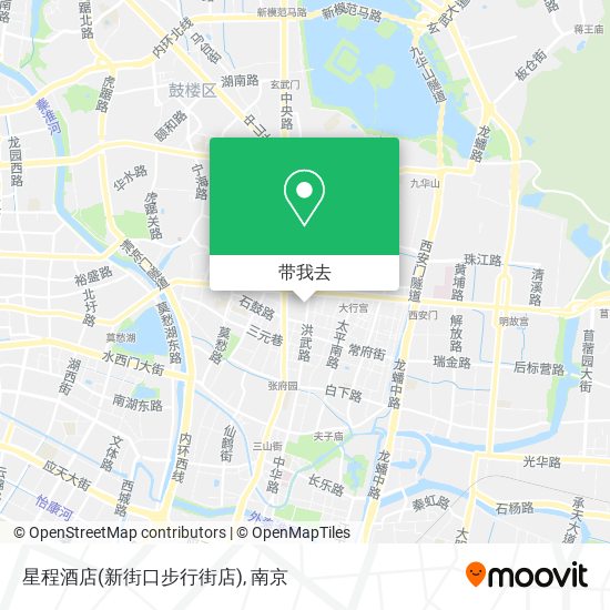 星程酒店(新街口步行街店)地图