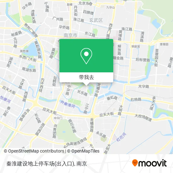 秦淮建设地上停车场(出入口)地图