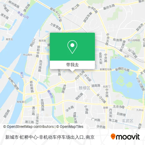 新城市·虹桥中心-非机动车停车场出入口地图