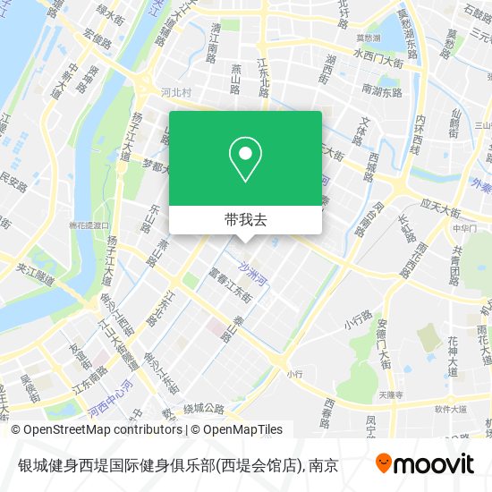 银城健身西堤国际健身俱乐部(西堤会馆店)地图