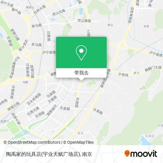 陶禹家的玩具店(宇业天赋广场店)地图