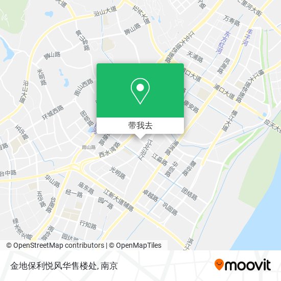 金地保利悦风华售楼处地图
