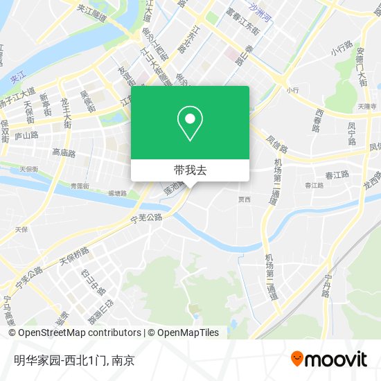 明华家园-西北1门地图