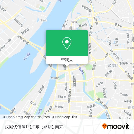 汉庭优佳酒店(江东北路店)地图