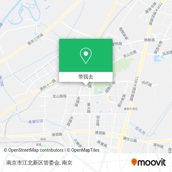 南京市江北新区管委会地图