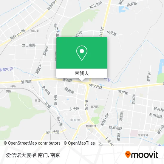 爱信诺大厦-西南门地图