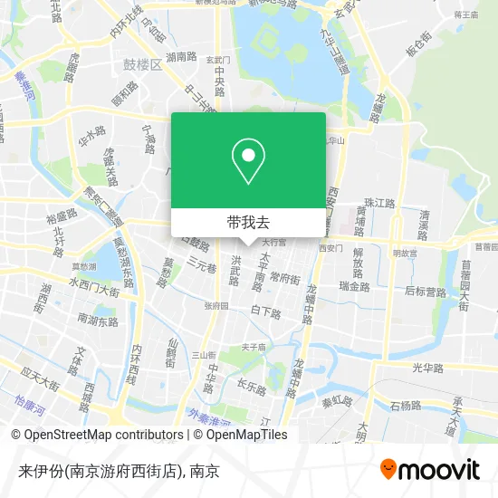 来伊份(南京游府西街店)地图