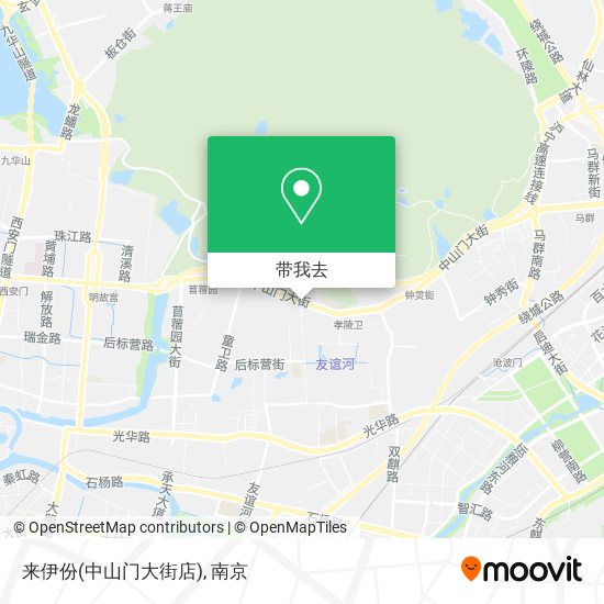 来伊份(中山门大街店)地图