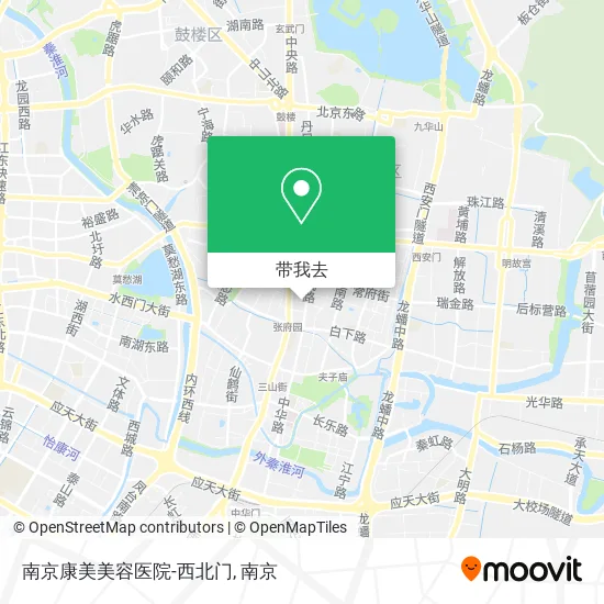 南京康美美容医院-西北门地图
