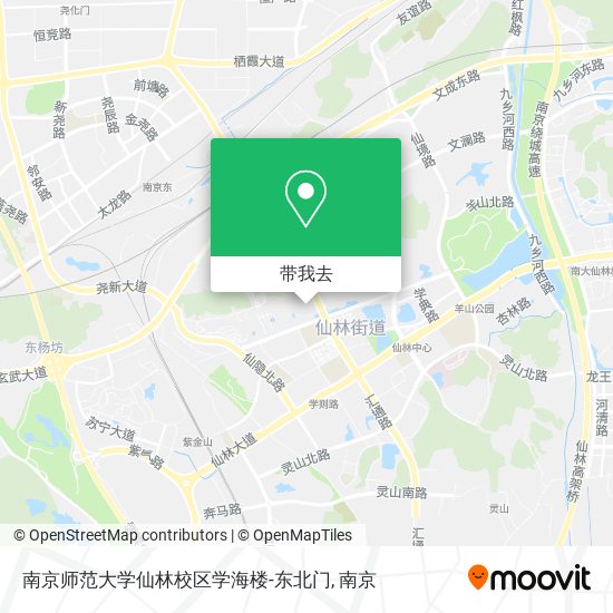 南京师范大学仙林校区学海楼-东北门地图
