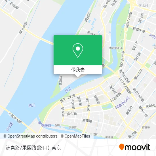 洲秦路/果园路(路口)地图