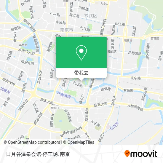 日月谷温泉会馆-停车场地图