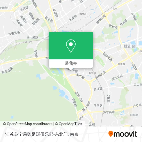 江苏苏宁易购足球俱乐部-东北门地图
