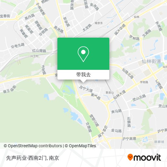 先声药业-西南2门地图