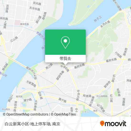 白云新寓小区-地上停车场地图