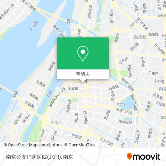 南京公安消防医院(北门)地图