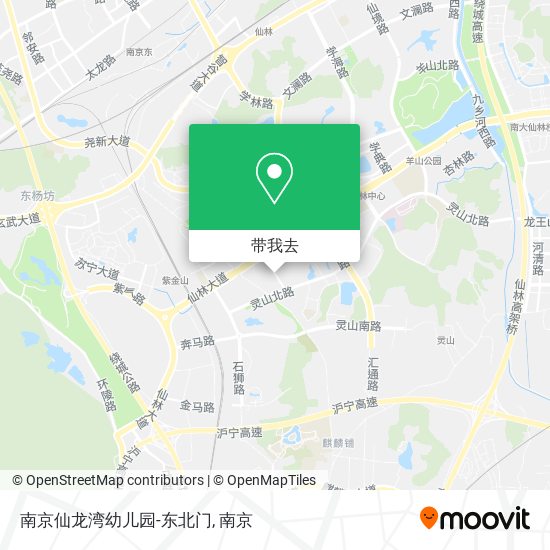 南京仙龙湾幼儿园-东北门地图