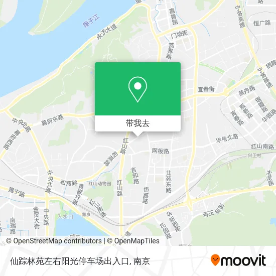 仙踪林苑左右阳光停车场出入口地图