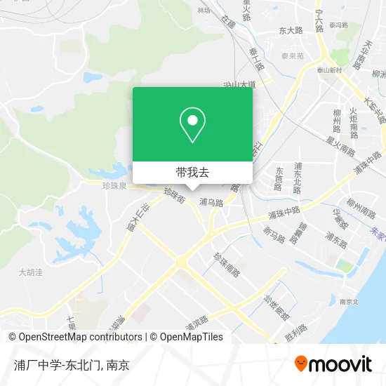 浦厂中学-东北门地图