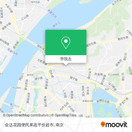 金达花园便民果蔬平价超市地图
