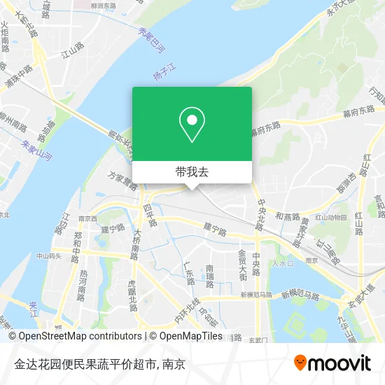 金达花园便民果蔬平价超市地图