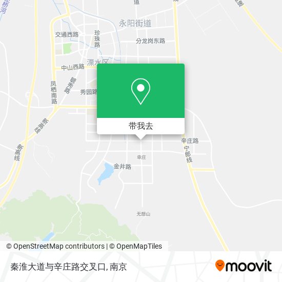 秦淮大道与辛庄路交叉口地图