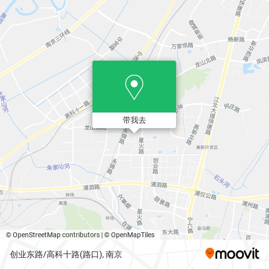 创业东路/高科十路(路口)地图