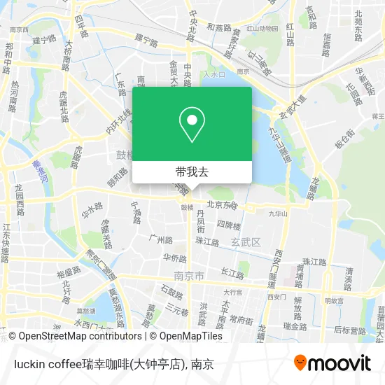 luckin coffee瑞幸咖啡(大钟亭店)地图