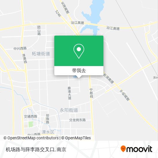 机场路与薛李路交叉口地图