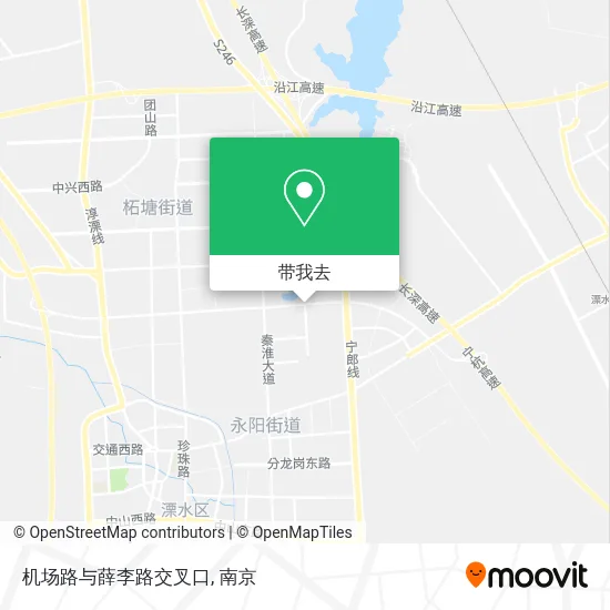 机场路与薛李路交叉口地图