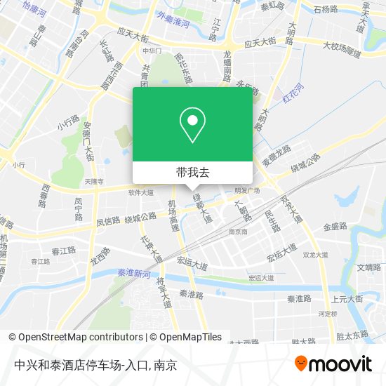 中兴和泰酒店停车场-入口地图