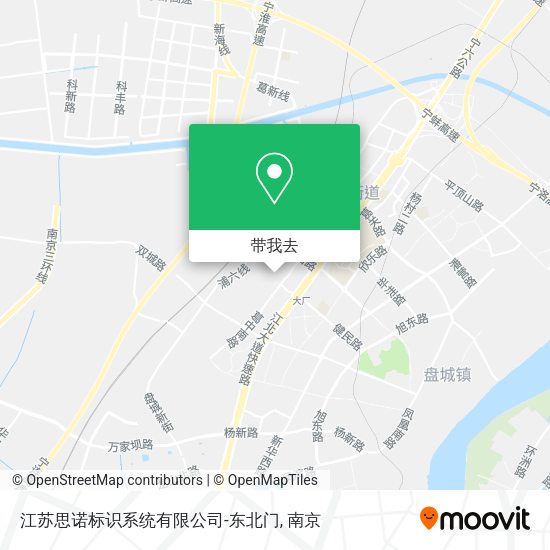 江苏思诺标识系统有限公司-东北门地图