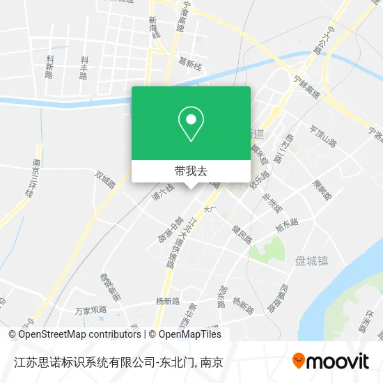 江苏思诺标识系统有限公司-东北门地图