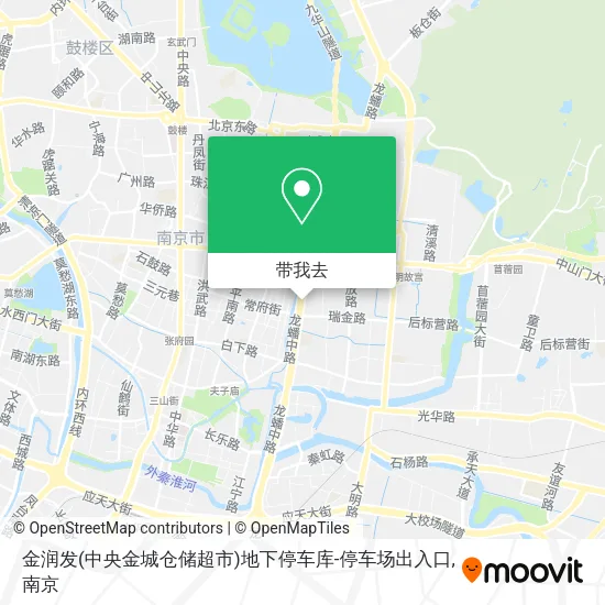 金润发(中央金城仓储超市)地下停车库-停车场出入口地图