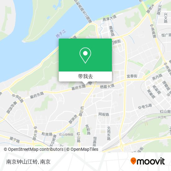 南京钟山江铃地图