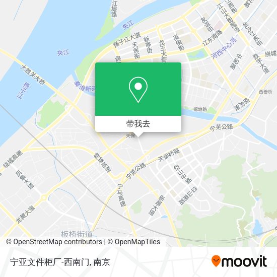 宁亚文件柜厂-西南门地图