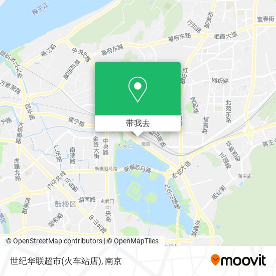 世纪华联超市(火车站店)地图