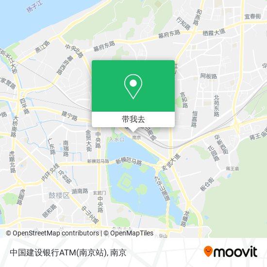 中国建设银行ATM(南京站)地图