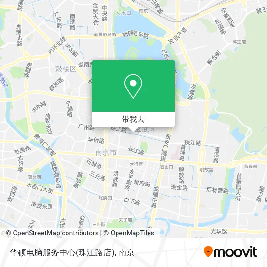 华硕电脑服务中心(珠江路店)地图