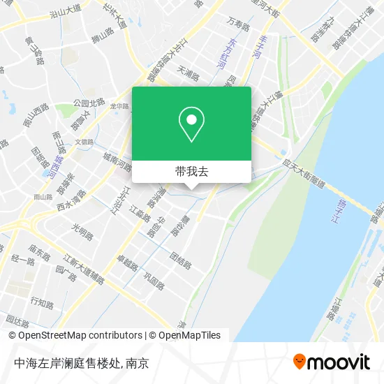 中海左岸澜庭售楼处地图