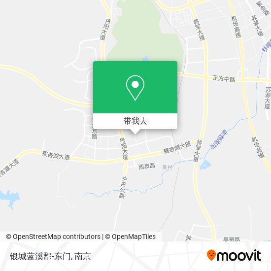 银城蓝溪郡-东门地图