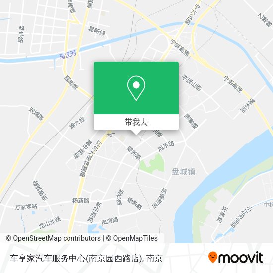 车享家汽车服务中心(南京园西路店)地图