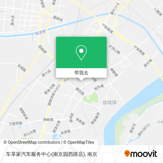 车享家汽车服务中心(南京园西路店)地图