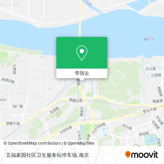 五福家园社区卫生服务站停车场地图
