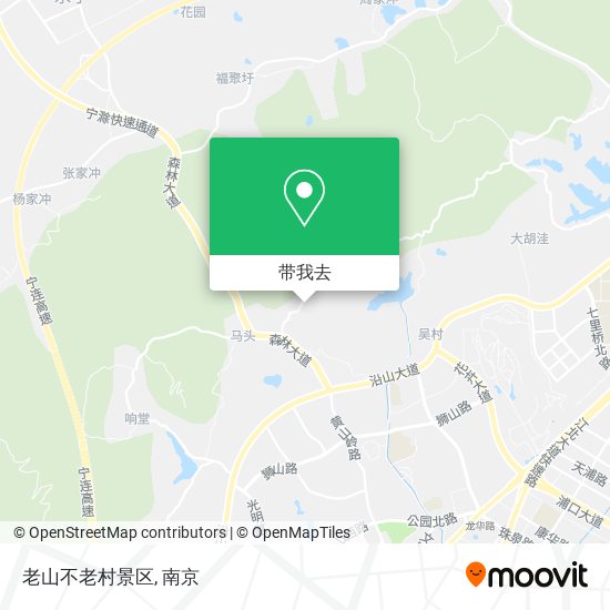 老山不老村景区地图