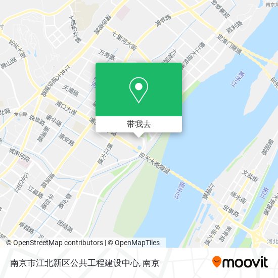 南京市江北新区公共工程建设中心地图