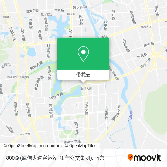 800路(诚信大道客运站-江宁公交集团)地图