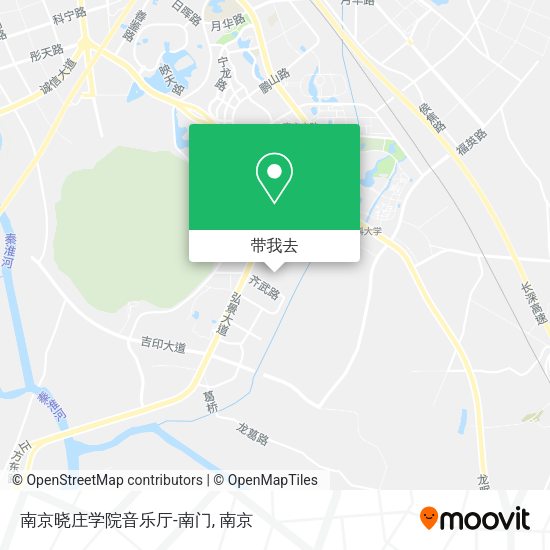 南京晓庄学院音乐厅-南门地图