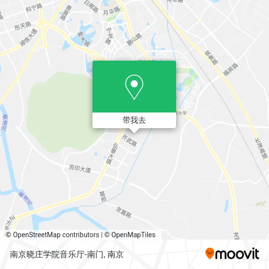 南京晓庄学院音乐厅-南门地图