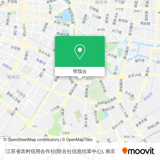 江苏省农村信用合作社(联合社信息结算中心)地图